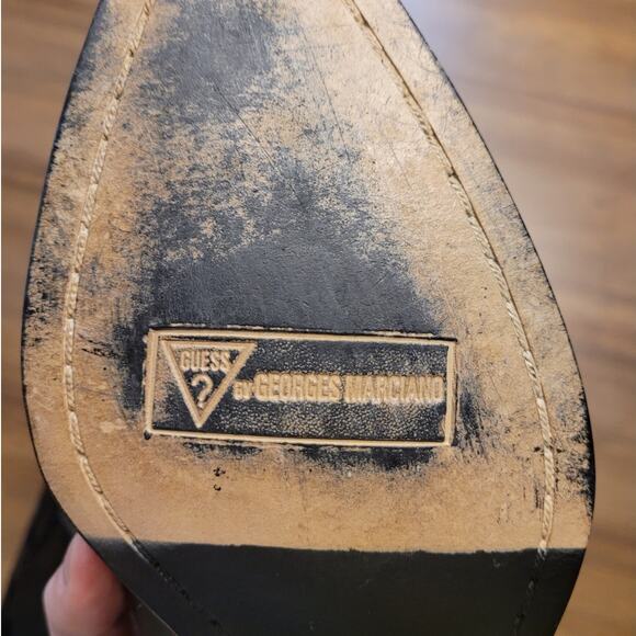 Vtg 90s NOS GUESS Western Ankle Boots Low Heel Booties Women’s 7.5 EUC - Picture 9 of 9